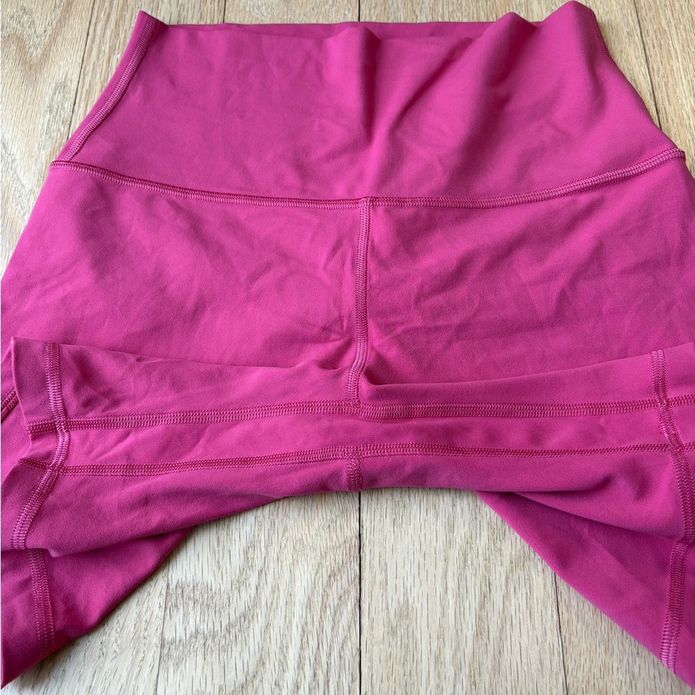 lululemon raspberry coulis align short 6” - Picture 3 of 5